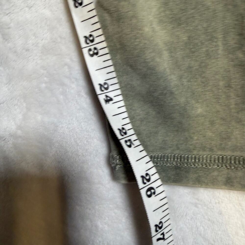 Aerie Chill Play Move Sage Green Leggings Earthy 90s Lace Medium Cotton - Picture 6 of 6